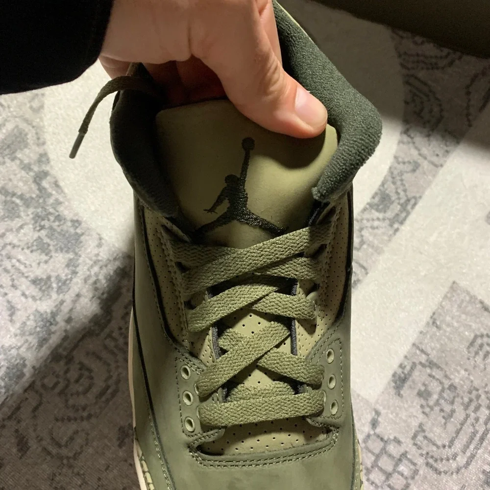 Jordan Air Jordan 3 Retro‎ Mens Size 8 M Olive New Sequoia DN3707-202 Sneaker